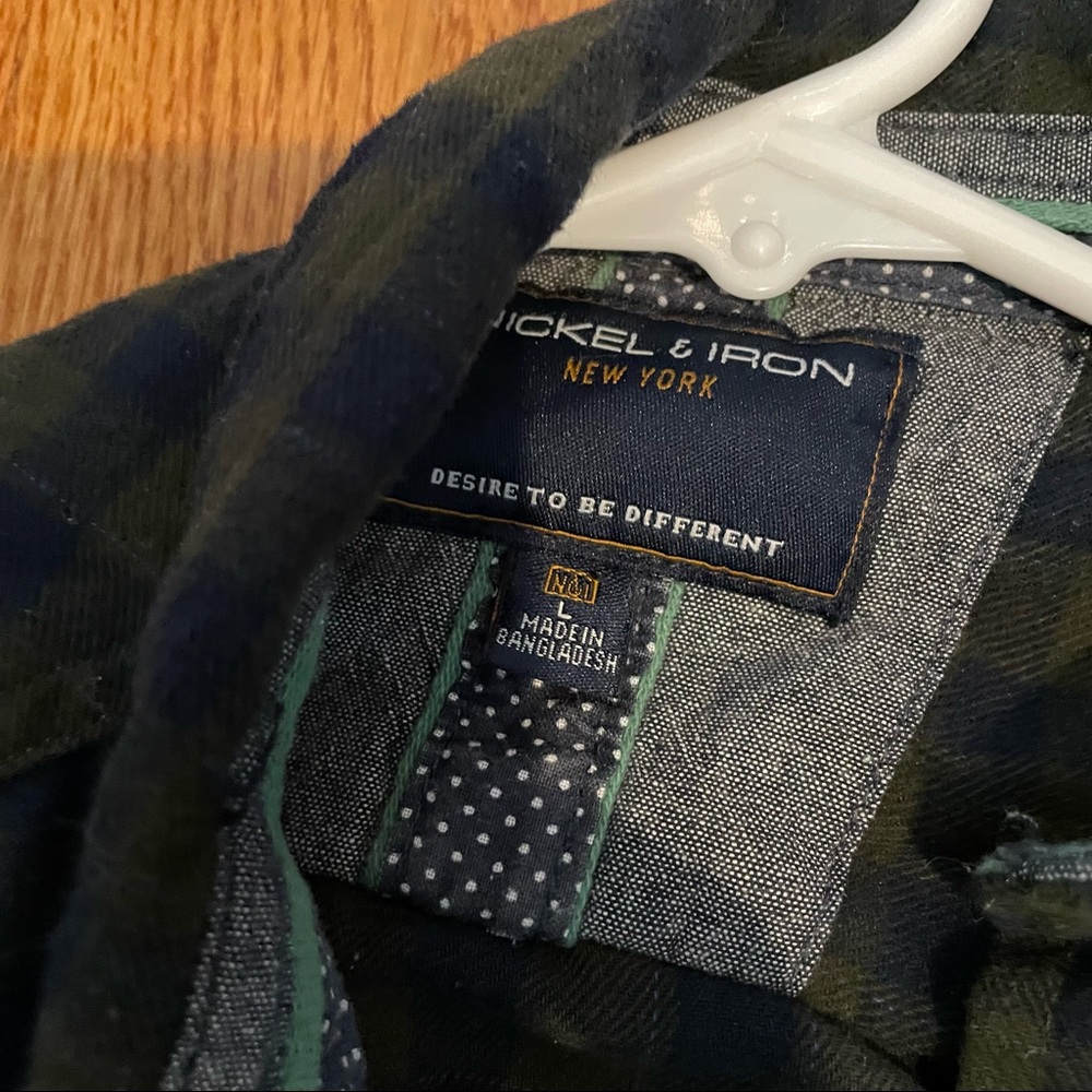 Green Checkered Flannel - Picture 2 of 3